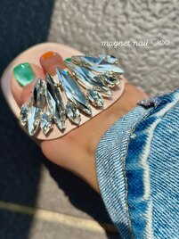 magnet foot nail☆