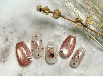 ハートドット ピンクマグ