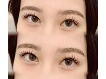 フィックスラッシュ 京橋店(fix lash)の雰囲気(フラットラッシュ120本/下まつ毛エクステ30本/束感)