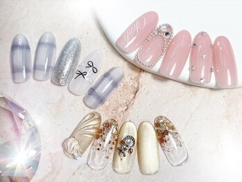エスフィーネイルサロン リシェル(Esfy nailsalon Richer)の写真/20：00以降OK!色替えOK!【ワンホン定額アート￥6500/トレンド定額アート￥6500】何度でも付替えオフ無料★