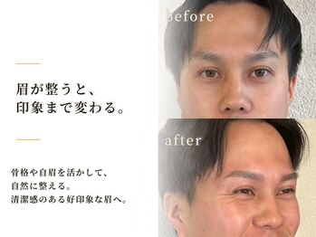アイニーブロウ 梅田北新地店(eyeny.brow)の写真/『やっとしっくりくる眉毛が見つかった！』とご満足いただけるお声が多数◎サロン初心者～メンズも大歓迎☆