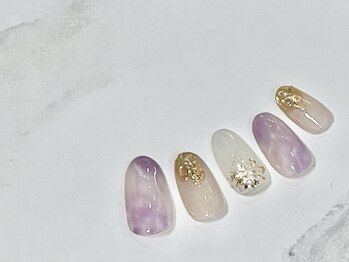 ラグウナ(Laguna)/パープルのタイダイ