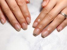 トラストネイル 佐野店(TRUST Nail)/変形ガラスフレンチ