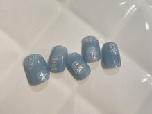 アイネイルズ 池袋店(I-nails)/ブルーラメネイル