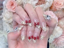 レアネイル 渋谷店(Le’a nail)/ヒョウ柄☆kittyネイル