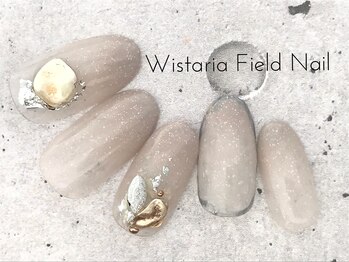 ウィスタリアフィールドネイル MONAD店(WISTARIA FIELD)/メタルパーツ グラデーション