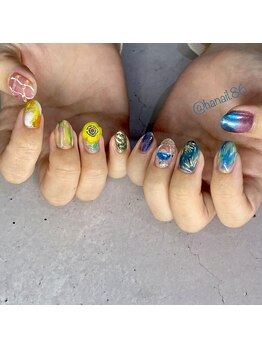 エムネイル(Ｍ)/harukanail×ぽこぽこネイル