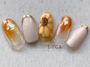 ネイルアトリエルカ(nail atelier LUCA)の写真/ガラスフレンチネイルやミラーリボンネイルが人気のブライダルネイルもデザインの種類を豊富にご用意♪
