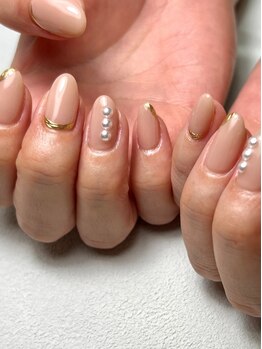 ココロネイル 半田山店(Cocolo nail)の写真/【ハンドデザイン/デザインによってお値段が追加¥6,600～】マグネットネイルやワンカラーなどご用意★