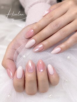 エイチサロン(H salon)/うるツヤピンクネイル