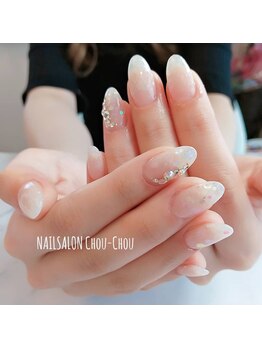 シンプルスカルプ＋2本アート