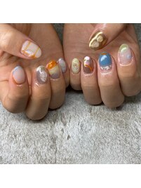 ニュアンスポップネイル