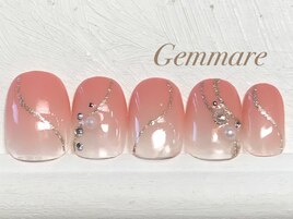 グラデーションニュアンスネイル