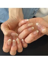 ココリ(CoCoRe)/ホワイト系ミラーフレンチ