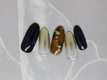 ネイルライフ(NailLife)/秋べっ甲ネイル
