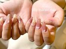 マグネット×ビジューネイル