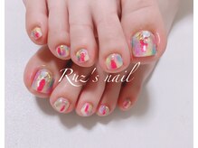ラズネイル(RUZ'S NAIL)/【秋本】フットネイル 夏