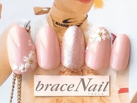 ピンクベージュ×桜