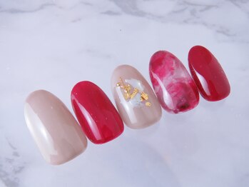 モアニ ヒロオ 渋谷店(MOANI Hiroo)/レッドニュアンスネイル