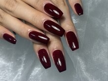 ネイル モア 岐阜駅店(nail mor.)/ワンカラー/ボルドー