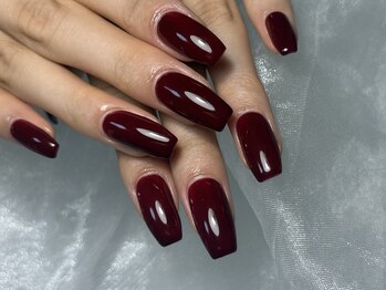 ネイル モア 岐阜駅店(nail mor.)/ワンカラー/ボルドー