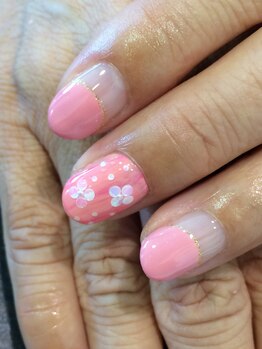 アース ネイルアイラッシュ 前橋店(EARTH Nail&Eyelash)/シンプルデザイン¥9000