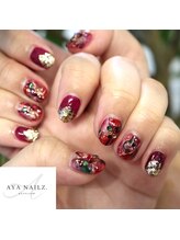 アヤネイルズ アンド アイラッシュ(AYA NAILZ.＆Eyelash)/ファイヤーオパールネイル♪