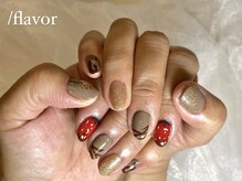スラッシュフレーバー(/flavor)/バレンタインいちごネイル♪