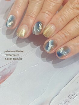 プライベート ネイルサロン マーマ(murmur)/ミラーグラデーションデザイン