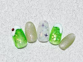 クリームソーダネイル