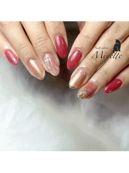 ミネット(Minette)/【定額】ピンクネイル