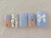 ネイルビート(NAIL BEAT)/リボンネイル　グラデーション