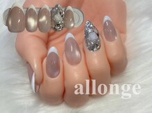 フレンチ×埋め尽くしネイル☆