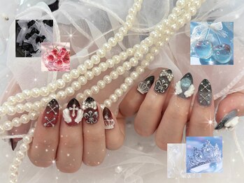 キャンディドロップネイル(CANDY DROP NAIL)/クロム風メタルネイル