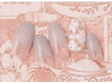 ルクール(Le Coeur)/レース風フラワーネイル