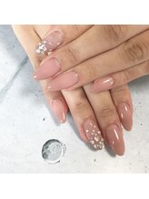 クレセ(Crece)/ビジューグラデネイル