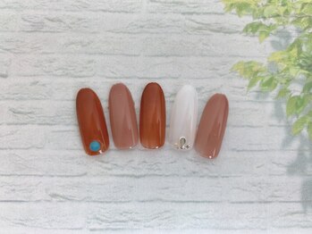 ネイルサロン&スクール ジーナ(GINA)/ブラウン系ワンカラー