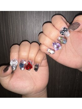 ジェー エス シー ネイル(J.S.C.nail)/My nail 派手ネイル