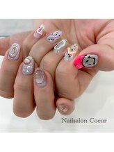 ネイルサロン クール(Nailsalon Coeur)/ネオンピンク