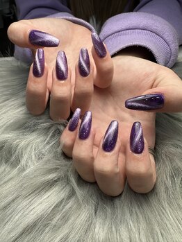 レディスペネイル ノウラ 名駅店(Redispe nail NouRa)/パープルネイル