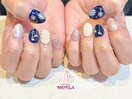 冬ネイル【雪の結晶＆ニット】