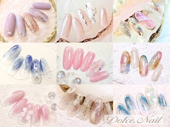 ドルチェネイル(Dolce.Nail)の写真/可愛さ詰め込み★トレンドデザイン多数!!彼も釘付けフェミニンネイル♪【300種以上★Basicコース】