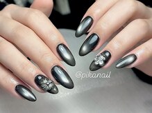 ピカネイル 上野 御徒町(Pika Nail)/マグネットｘ黒ｘパーツ
