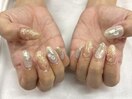 ベージュニュアンスネイル