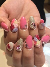 ～3Dフラワーネイル～