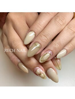 レッシュネイル サロンアンドスクール(RECH NAIL salon&school)/大人上品ネイル