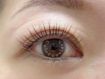 カラーアイラッシュ(Color eyelash)の写真/《パリジェンヌ超え?!超長持ち&自まつげに優しすぎるまつげパーマ》アップフォースリフト導入!初回5500円♪