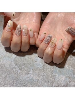 アティックネイルアトリエ(attic nail atelier)/ツイードネイル★