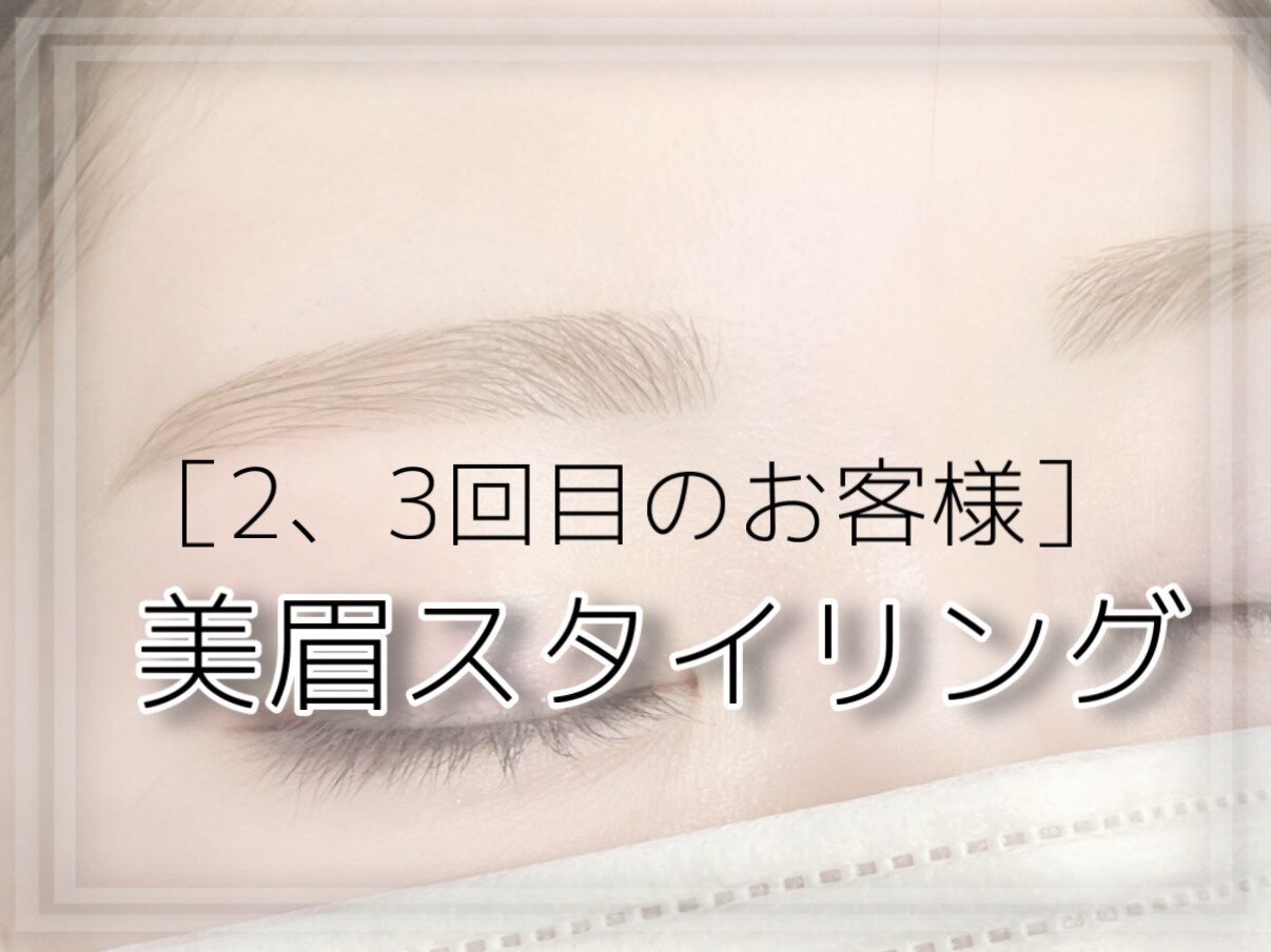 【2・3回目のお客様限定】　美眉スタイリング　 通常価格￥6,600