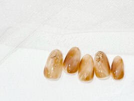 ニュアンスネイル/秋デザイン